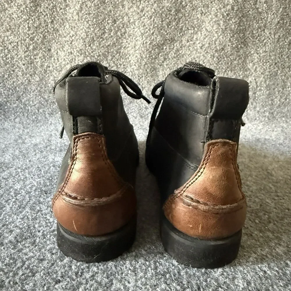 VTG American Eagle Men’s Midland Chukka Boots Moc Toe Gorpcore 9.5 Black Leather